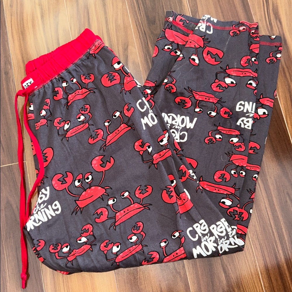 Medium Lazy One crabby 100% cotton pajama pants